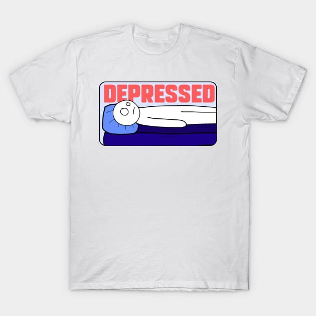 Depressed T-Shirt by Saf.BlackRed